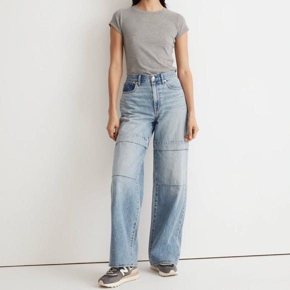Madewell Denim - Madewell Super-wide-Leg Jeans in Larkins Wash